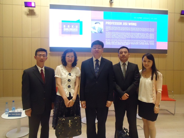 Wang Jisi, President of IISS and Professor of SIS, PKU Pays a Visit to Azerbaijan with His Escorts1.jpg